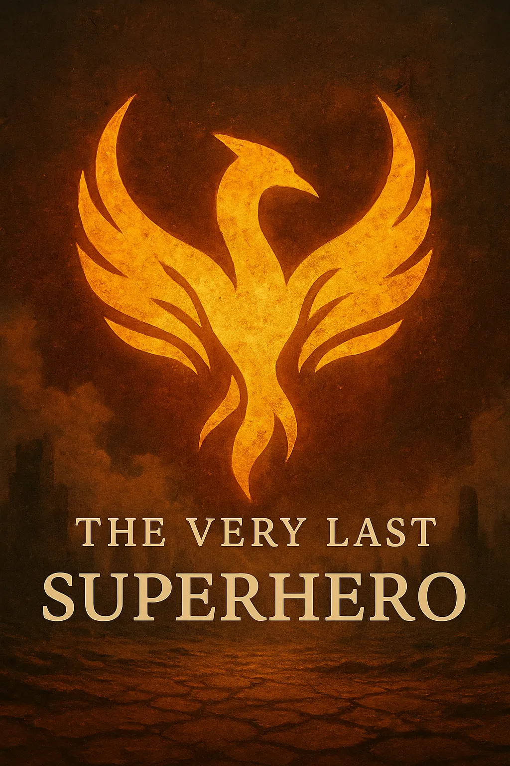 The Firebird emblem glowing above a dark ruined cityscape